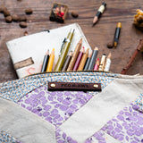 Custom Pouch with Vintage Quilt Blocks: Elke