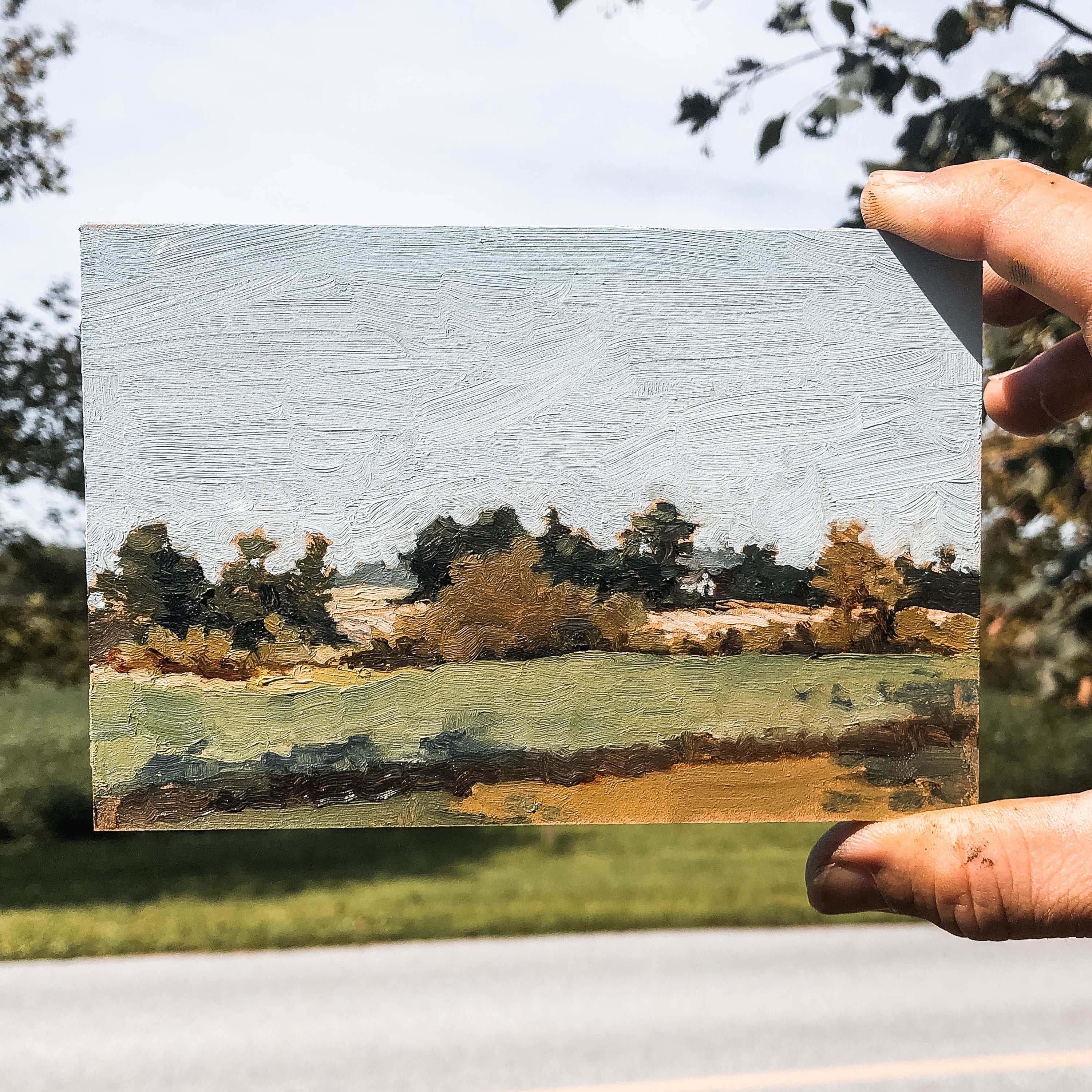 Original Plein Air Painting by Walter Kent: Exton Park No. 2, 2020