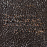 Medium Leather Journal with Quote