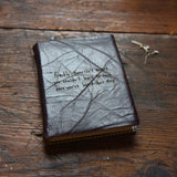 Large Leather Journal with Quote