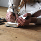 No. 20, Francesca + Olive: Pocket Hand-Bound Tin Type Journal