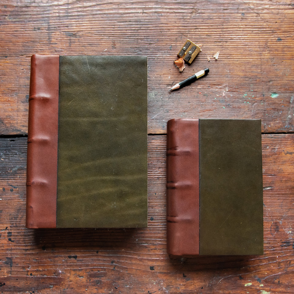 Carson Hand-Bound Leather Tome (Green)