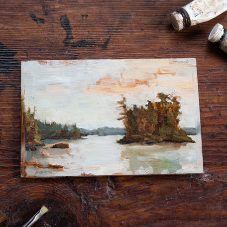 Original Plein Air Painting by Walter Kent: Lake Michigan, 2020