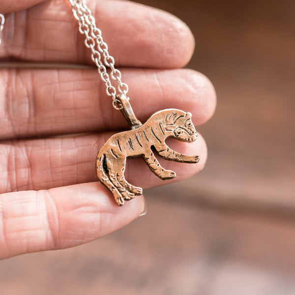 Small Gold Tiger Necklace | Amanda Marcucci