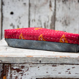 Maker Pouch with Vintage Repaired Kantha: Ophelia