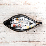 Drafter Pouch with 1920s Japanese Textile No. 2: Home Run Faded