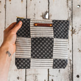 Custom Pouch with 1800s Quilt Block: Astrid