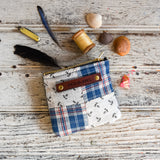Custom Pouch with 1800s Quilt Block: Billie