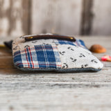 Custom Pouch with 1800s Quilt Block: Billie