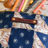 Custom Pouch with 1800s Quilt Block: Elspeth