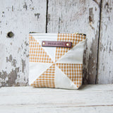 Custom Pouch with 1930s Quilt Block: Moll