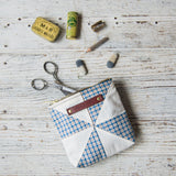 Custom Pouch with 1930s Quilt Block: Siggi