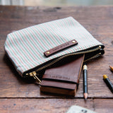 Custom Pouch with mid-1900s Feedsack: Taffy