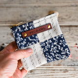 Custom Pouch with 1800s Quilt Block: Verity