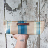 Drafter Pouch with Antique Ticking: Annika