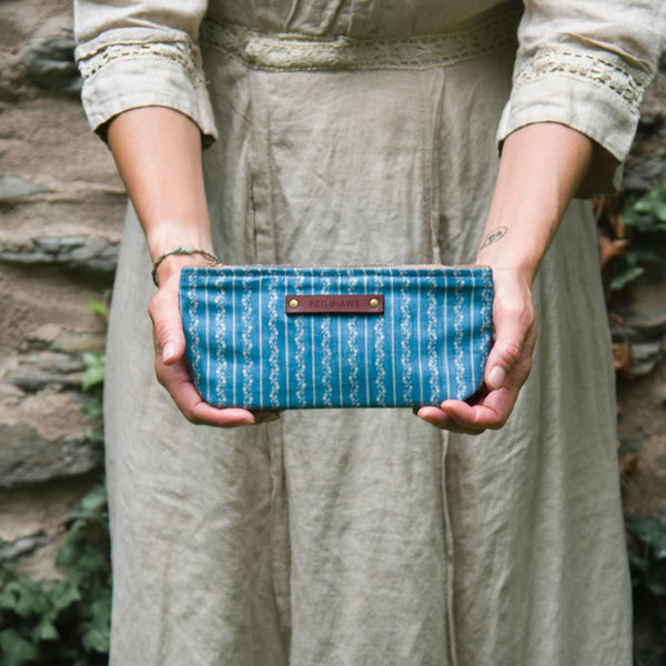 Essentials Pouch with 1800s Textile: Sofia