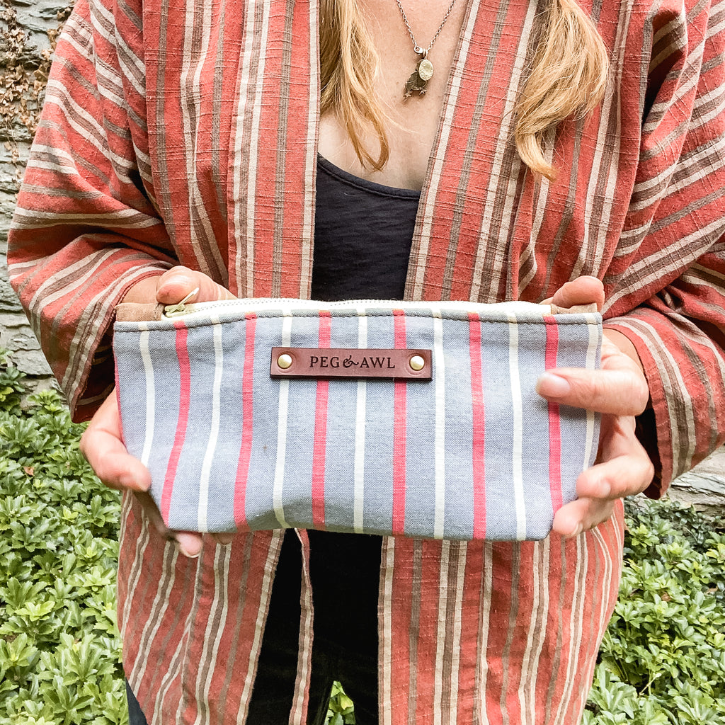 Essentials Pouch with Antique Shirting Stella