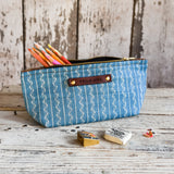 Essentials Pouch with 1800s Dressmaker's Fabric: Sylvia
