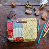Keeper Pouch with Late 1800s Quilt: Amelia No. 1