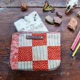 Keeper Pouch with Late 1800s Quilt: Amelia No. 2