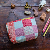 Keeper Pouch with Late 1800s Quilt: Amelia No. 3
