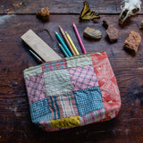 Keeper Pouch with Late 1800s Quilt: Amelia No. 5