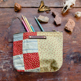 Keeper Pouch with Late 1800s Quilt: Amelia No. 6