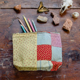 Keeper Pouch with Late 1800s Quilt: Amelia No. 6