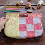 Maker Pouch with Late 1800s Quilt: Amelia No. 3