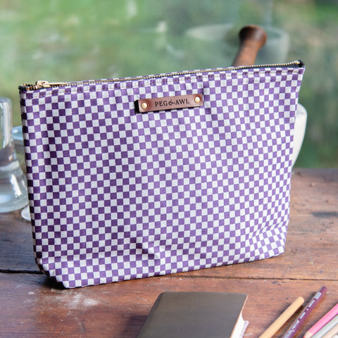 Maker Pouch with 1980s Textile: Morgan