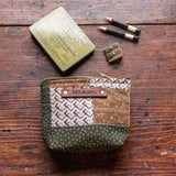 Saver Pouch with Early 1900s Unfinished Quilt: Mabel No. 2