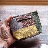 Saver Pouch with Early 1900s Unfinished Quilt: Mabel No. 2