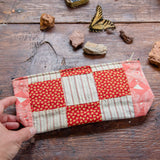 Scholar Pouch with Late 1800s Quilt: Amelia No. 4