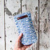 Scribbler Pouch with Vintage Feedsack: Aelia