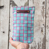 Scribbler Pouch with Vintage Feedsack: Anselma
