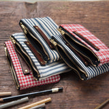 Spender Pouch with 1940s Gingham: Anni