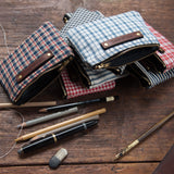 Spender Pouch with Early 1900s Muscogee Ticking: Levi