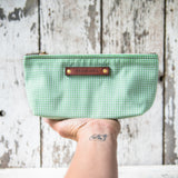 Essentials Pouch with 1950s Deadstock Textile: Malachite