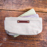 Essentials Pouch with mid-1900s Feed Sack Textile: Taffy
