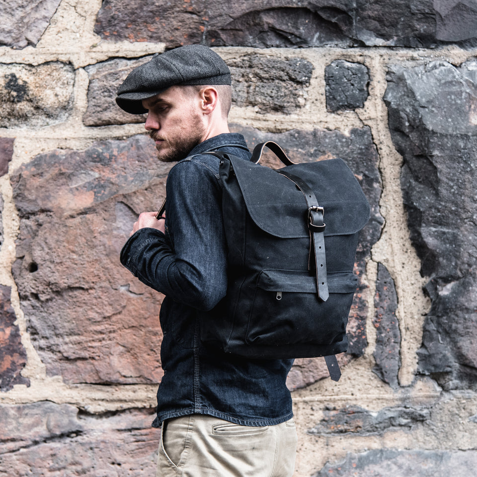 The Rogue Backpack | Handmade from Waxed Canvas and Leather – Peg