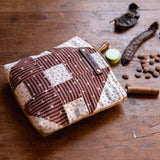 Custom Pouch with Vintage Quilt Blocks: Ronan