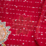 Maker Pouch with Vintage Repaired Kantha: Delores