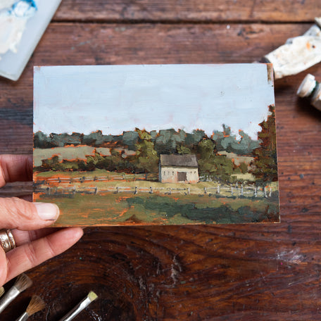 Original Plein Air Painting by Walter Kent: Stroud Preserve, 2020