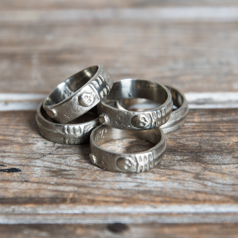 Till Death Us Do Part Ring – Merry Mishap in White Bronze