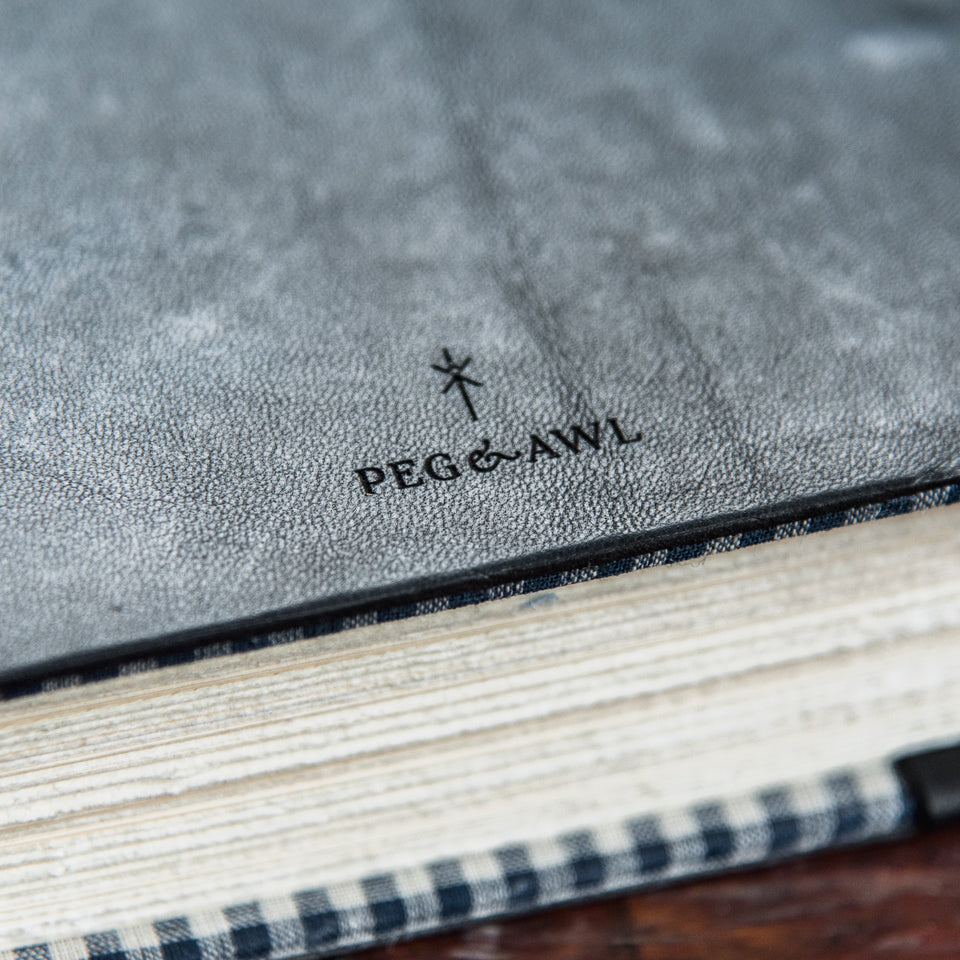 Jackson Hand-Bound Leather Tome (Black) – Peg and Awl