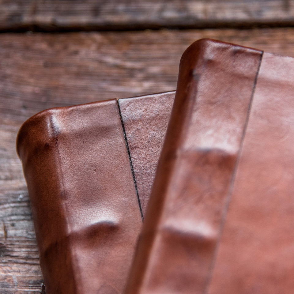 Jackson Hand-Bound Leather Tome (Black) – Peg and Awl