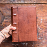Harper Hand-Bound Leather Tome (Brown)