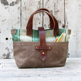 Mini Tote with Vintage Canvas: Marten