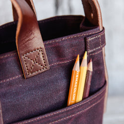 Autumn Colors: Mini Waxed Canvas Tote