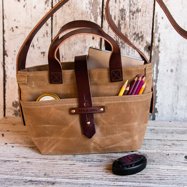 Autumn Colors: Mini Waxed Canvas Tote